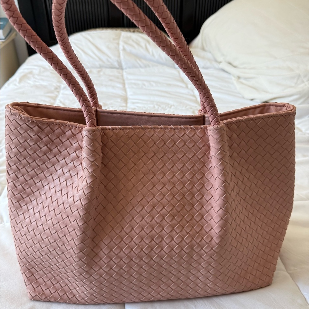Lulu Dharma pink vegan leather Tote bag